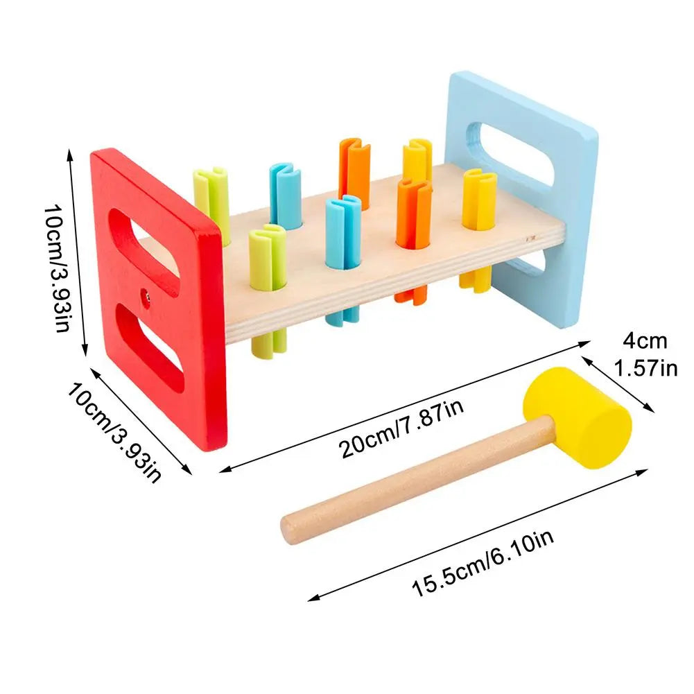 Pound A Peg Toy Pounding Bench Toy With Hammer
