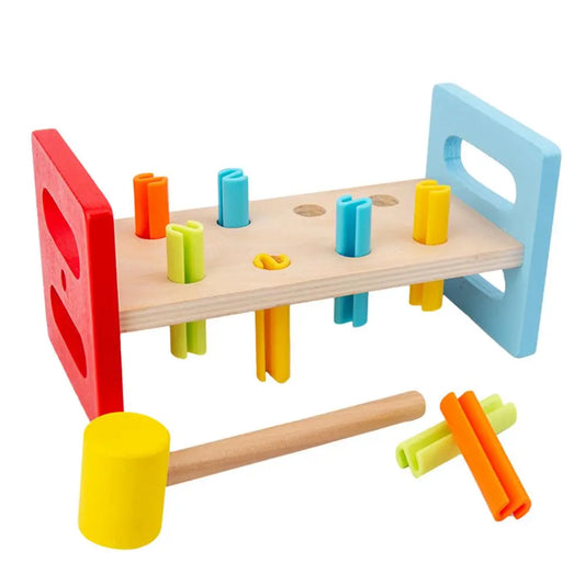 Pound A Peg Toy Pounding Bench Toy With Hammer