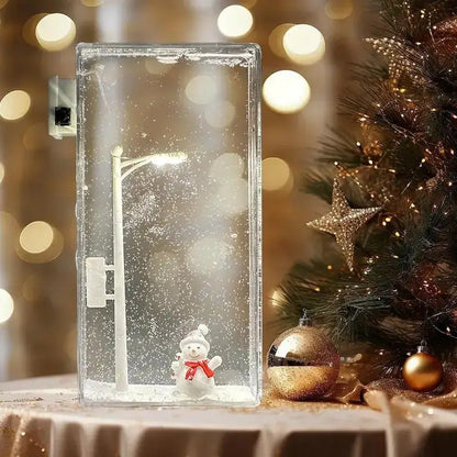 Snowflake LED Night Light with Snowman (Pre-Order)