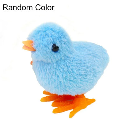 Easter Chick Wind Up Toys Jumping Chicken Plush Chicks
