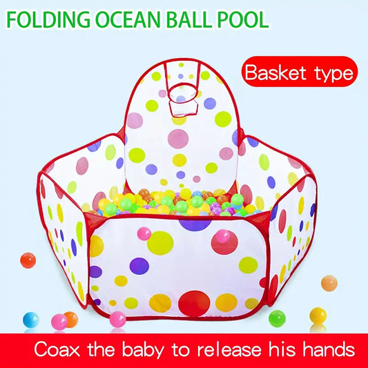 Children'S Ocean Ball Pool with Basketball Basket Bobo Pool Toy
