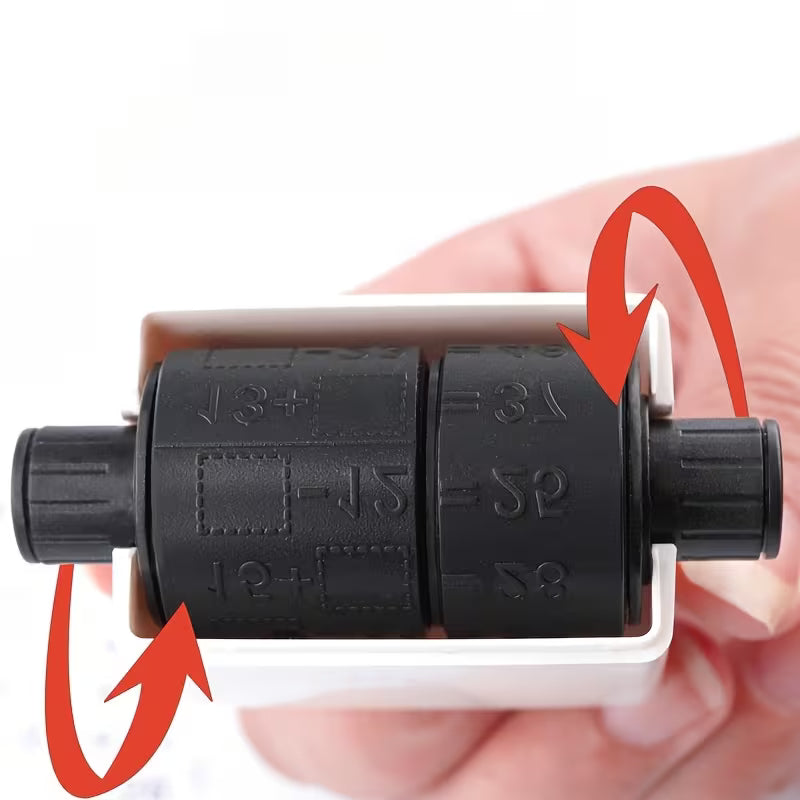 Reusable Math Roller Stamp for Teaching, Featuring a 2-In-1 Fill-In-The-Blank Design for Practicing Math Within 100