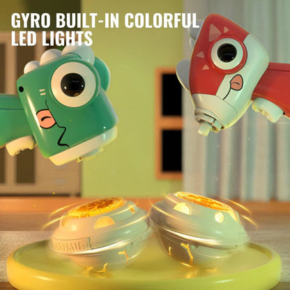 Dinosaur UFO Gyro Flying Disc Helicopter Toy