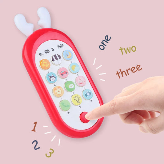 Musical Baby Activity Mobile Phone with Sound and Light for Babies Multi Sound Effects with Light Teething Toys