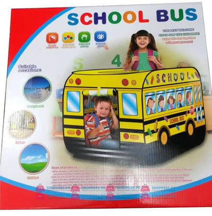School Bus Pop Up Play Tent for Kids