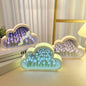 Charming Cloud-Shaped Tulip Night Light with Mirror Back (Pre-Order)