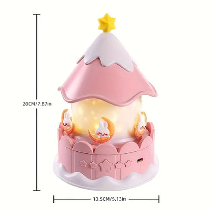 21 Film Sets, LED Night Light Carousel for Bedrooms