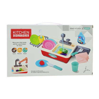 Educational Kitchen Dishwasher Sink Playset