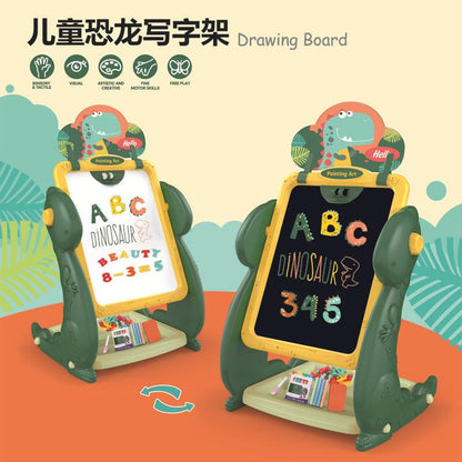 3-in-1 Easel (Black Board and White Board) – Dino