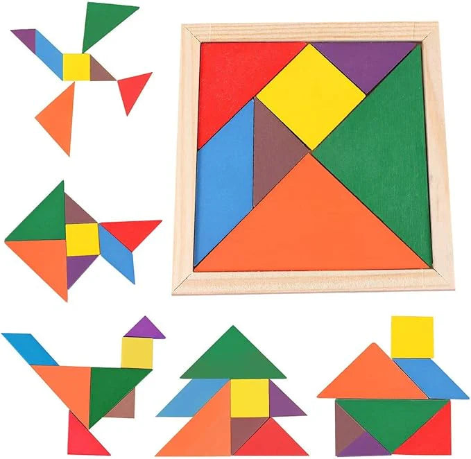 Wooden Tangram Intelligence Puzzle For Kids