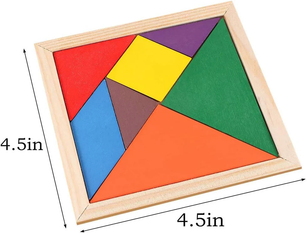 Wooden Tangram Intelligence Puzzle For Kids