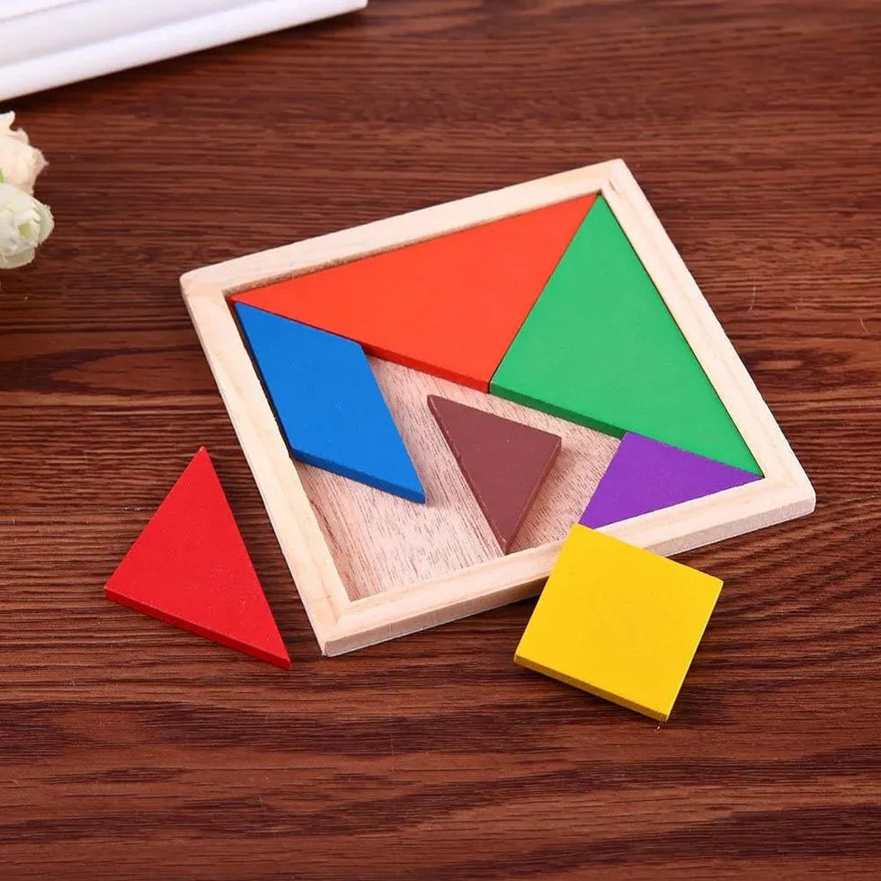 Wooden Tangram Intelligence Puzzle For Kids