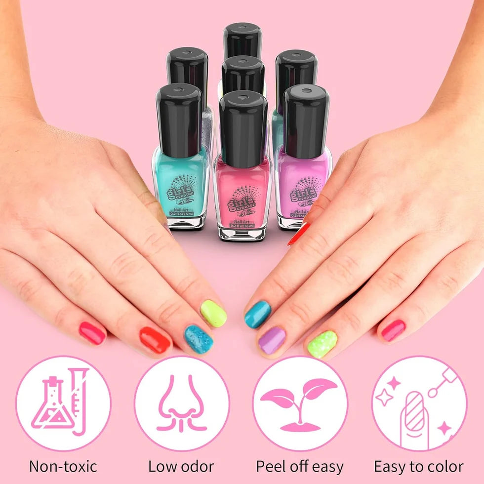 Beauty Nail Polish Kit With Dryer for Kids