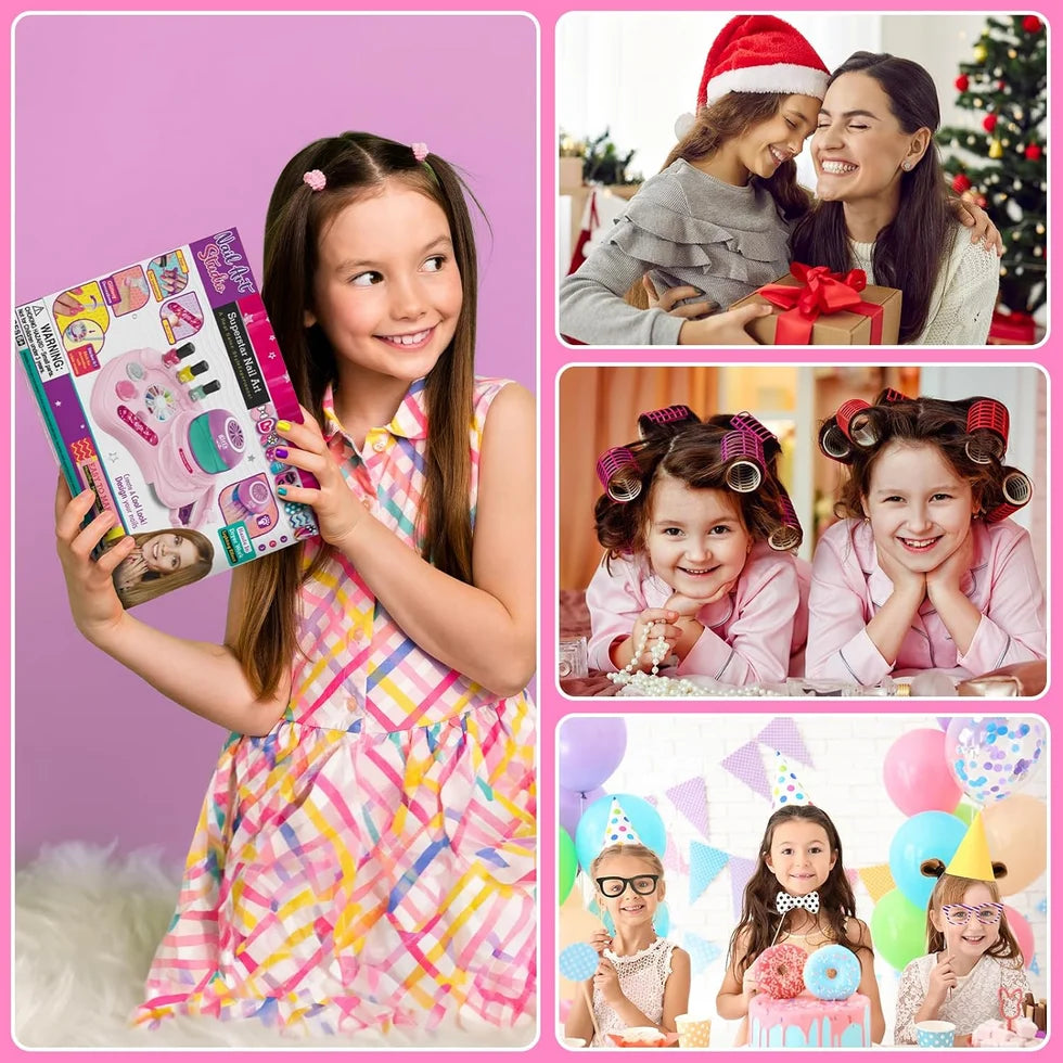 Beauty Nail Polish Kit With Dryer for Kids