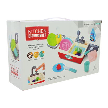 Educational Kitchen Dishwasher Sink Playset