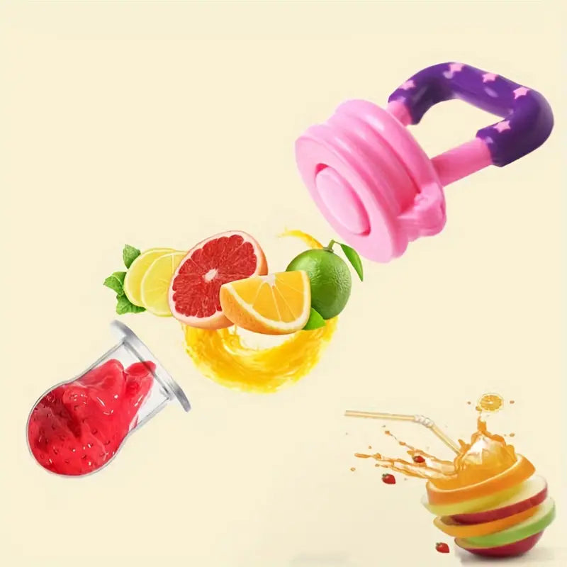1pc BPA Free Large Food Fruit Vegetable Feeding Pacifier, Teething Toy