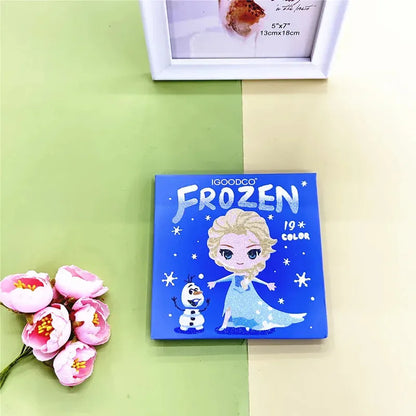 19 Colors Cute Frozen Elsa Cartoon Pattern Makeup Kit