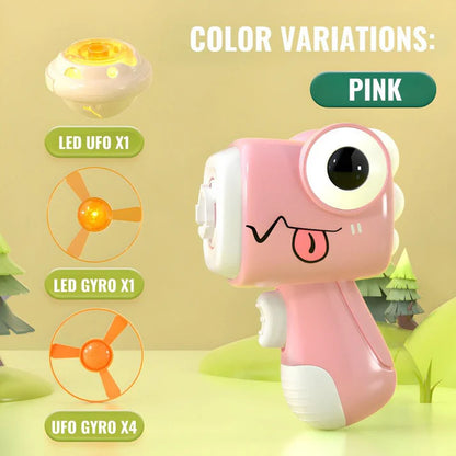 Dinosaur UFO Gyro Flying Disc Helicopter Toy