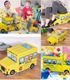 Foldable Kid's Toy Storage Box & Padded Seat