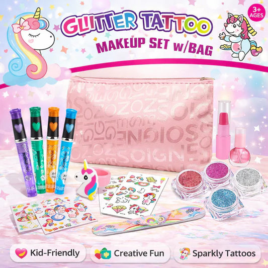DIY Glitter Makeup Tattoo Set