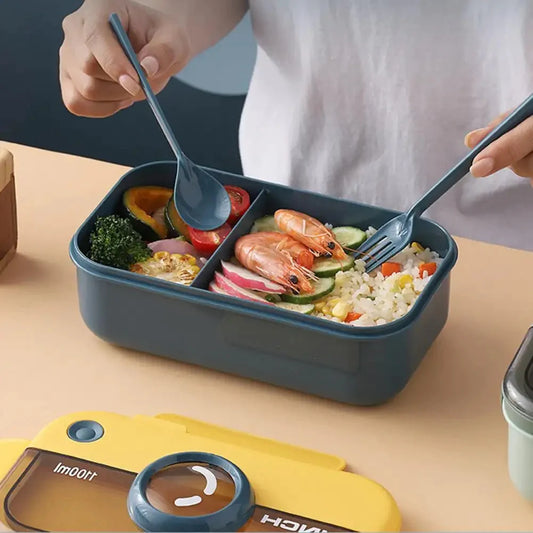 Camera Lunch Box, Microwave Lunch Box With Spoon Fork
