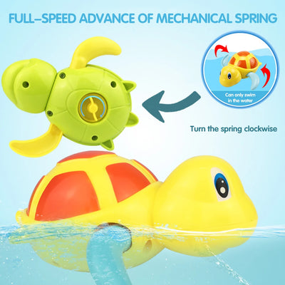Newborn Cute Turtle Bath Toy – 2Pc