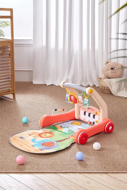 2 in 1 Baby Play Gym Walker with Light and Sound