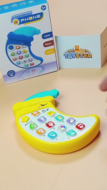Children's Music Early Education Mobile Phone Educational Toy with Baby Teether