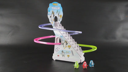 Penguin Race Track Set with Flashing Lights and Music