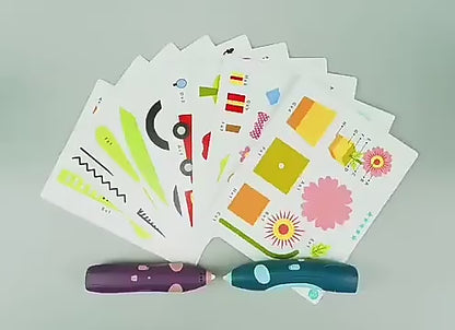 DIY 3D Pen Low Temperature 3D Printing Pen Digital Display USB Rechargeable 3D Drawing Pen Kids Educational Painting Toys Gifts