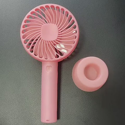 Mini Portable Battery Operated Hand Fan Electric USB Rechargeable, Desk Table Big Capacity Powerful Cooler Fan, Pocket Size Battery For Outdoor Travel