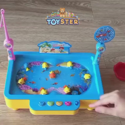 Magnetic Electric Fishing Game with Music Children Water Baby Toys Gift