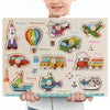 New Wooden Baby Toys Montessori Wooden Puzzle Hand Grab Board Educational Wood Puzzles