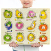 New Wooden Baby Toys Montessori Wooden Puzzle Hand Grab Board Educational Wood Puzzles