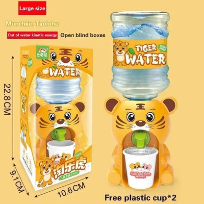 Mini Panda Water Dispenser Baby Toy Drinking Water Hand Press Water Bottle Pump Cooler Lifelike Cute Children Props Home