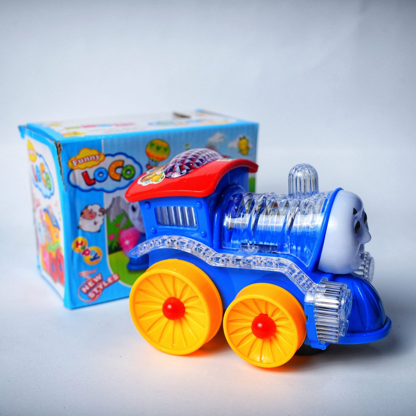Musical Gear Light Train Engine Bump and Go Toys For Kids