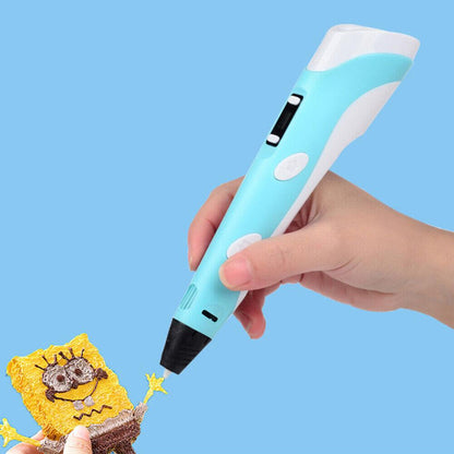 3D Printing Pen with LCD Display Compatible with 1.75mm PLA/ABS Filament USB