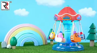 New Toys Amusement Park Rotary Swing Plane With Light and Music
