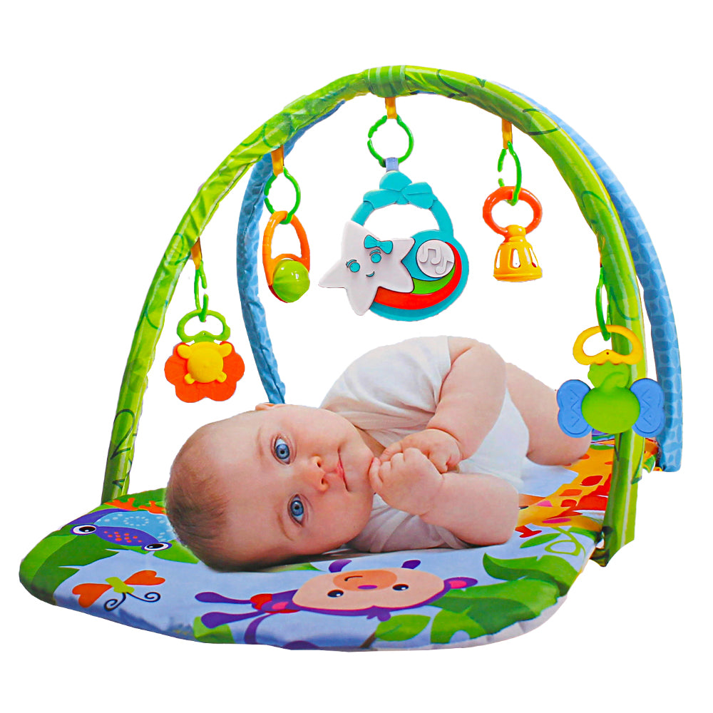 New born to Toddler Baby Play Blanket Gym, Colorful Activity Playmat With Toys For Development