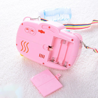 Musical and Light Bear Water Bubble Making Machine Camera Toy For Children