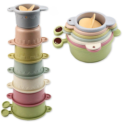 Stacking Cups For Babies Early Education And Recognition For Montessori Toddlers