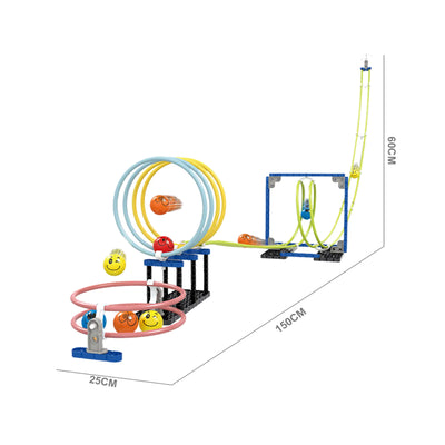 Space Rail Suspension Track Building Blocks Rotation Orbit For Kids