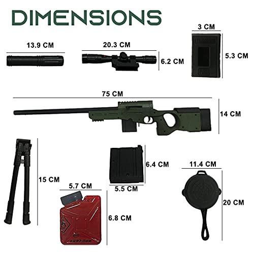 Gun Toy Model Step Sniper Rifle Crystal Bullet AWM Model Gun Toy Play Set Fun Toy – Toyster