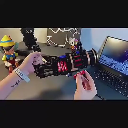 Musical Gatling Bubble Maker Gun With Bubbles Solution For Kids