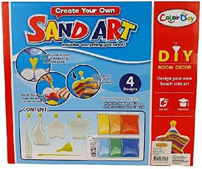 DIY Glow Sand Art Set For Crafts Activity With Multicolored Sand