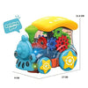 Musical Gear Light Train Engine Transparent Bump and Go Toys For Kids