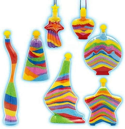 DIY Glow Sand Art Set For Crafts Activity With Multicolored Sand