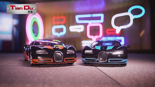 Bugatti Metal Spray Car with High Speed and Strong Power with Music and Light