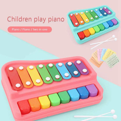2 in 1 Piano Xylophone Musical Instruments Toy Set for Kids