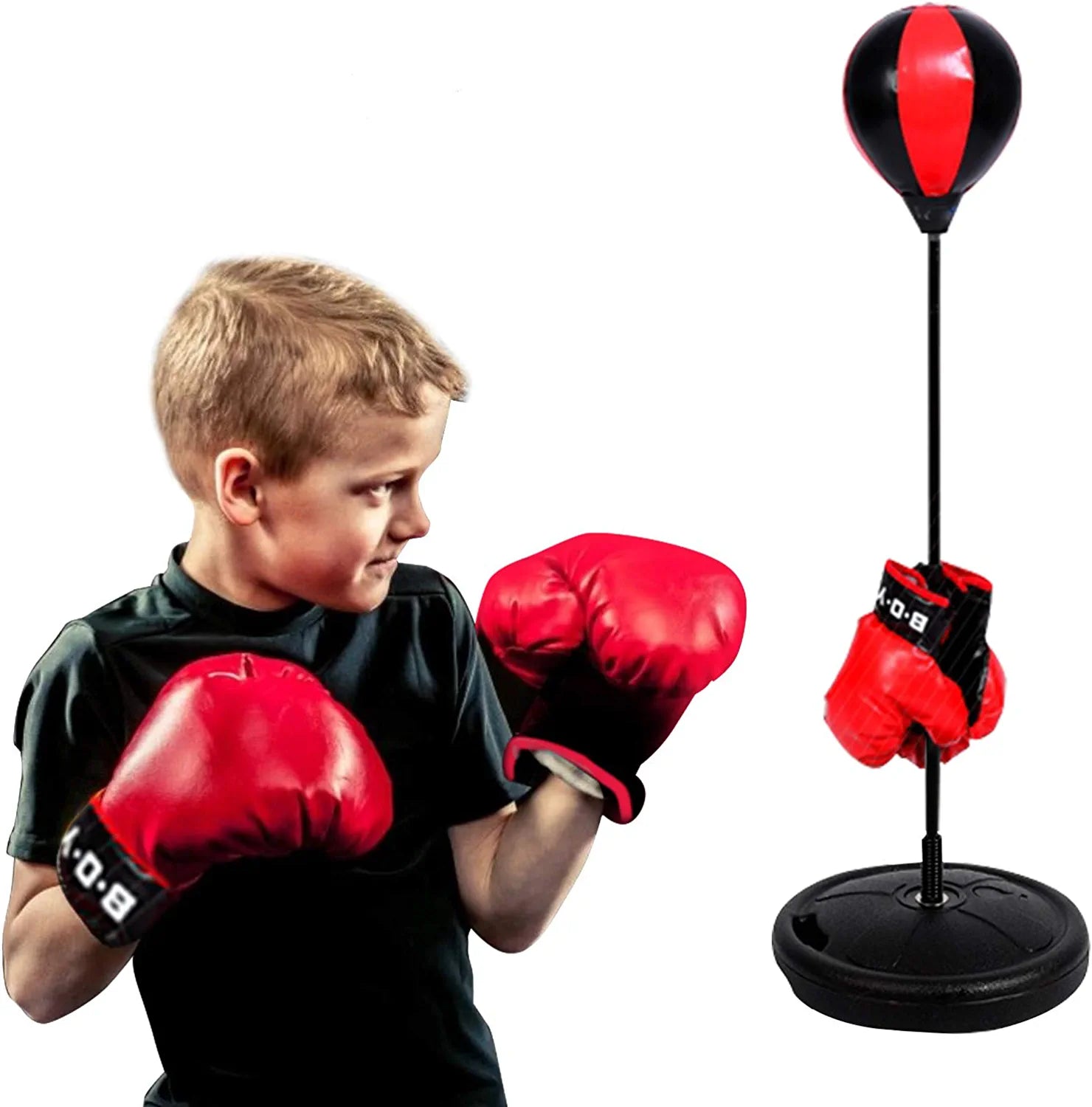 Children's Punching Ball Boxing Sport Set Fighting Game with Gloves